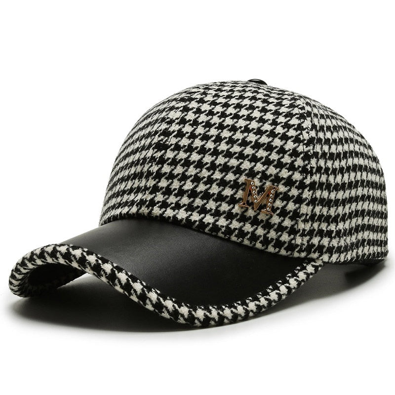 Leder Basecap Cappy Cap Baseball Cap Mütze Kappe gebogen