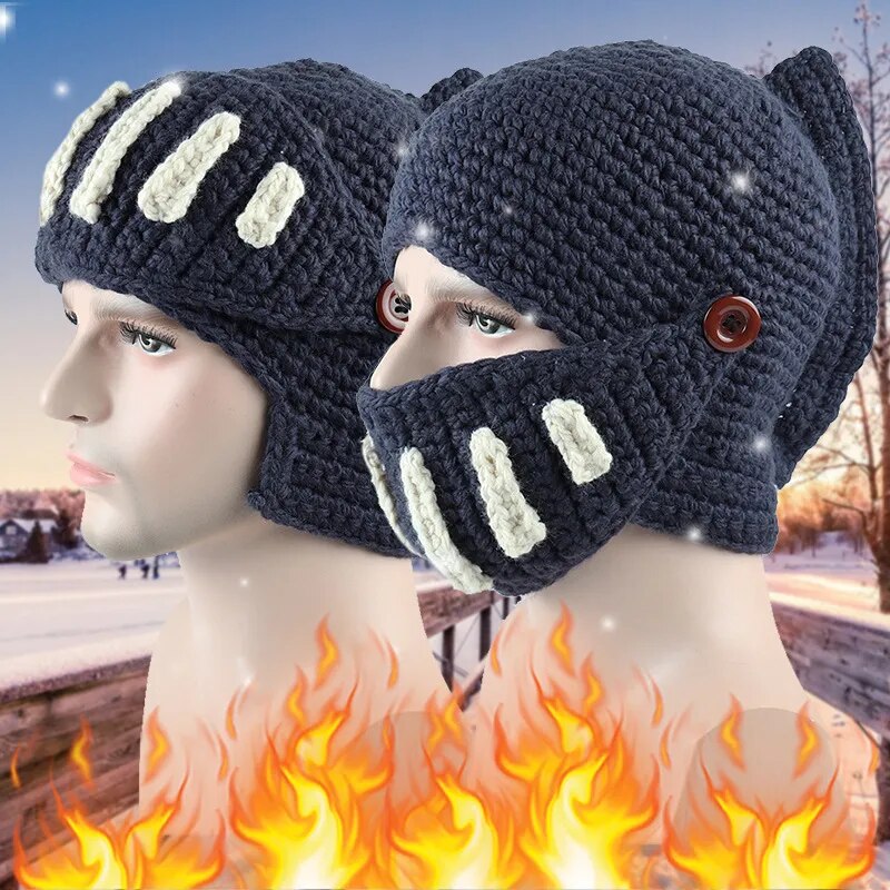 Warme Herren Damen Wintermütze Sparta Woll Mütze Strickmütze Kappe Hut Unisex