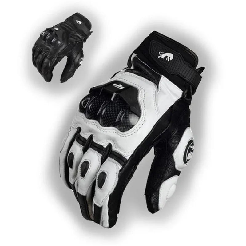 Motorradhandschuhe mit Knöchelprotektor Herren Motorrad Handschuhe Touchscreen