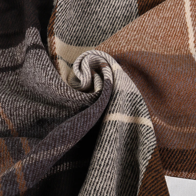 Damen Schal Winterschal Stola Schlauchschal Halstuch Wollschal Strickschal Loop