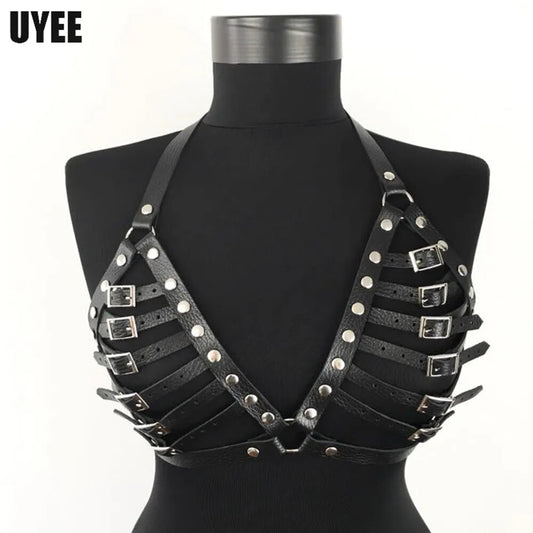 Sexy Harness Kette BH Gürtel Toys Punk Goth Frauen Bdsm Bondage Dessous