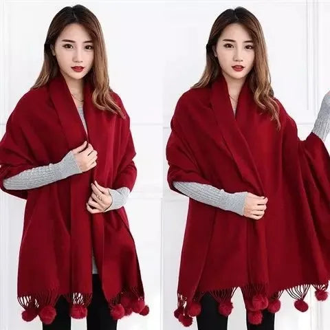 Damen Schal Winterschal Stola Schlauchschal Halstuch Wollschal Strickschal Loop