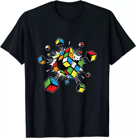 Herren Fashion 80er Vintage 3D T-Shirt Rundhals Unisex Sommer Streetwear Top