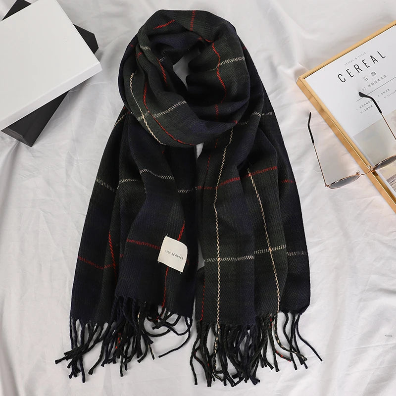 Damen Schal Winterschal Stola Schlauchschal Halstuch Wollschal Strickschal Loop