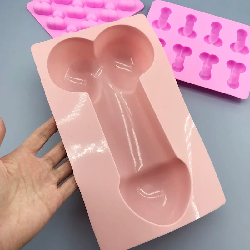 3D Silikon Eiswürfelform Penis Skull Party Eiswürfel Cocktails Whiskey