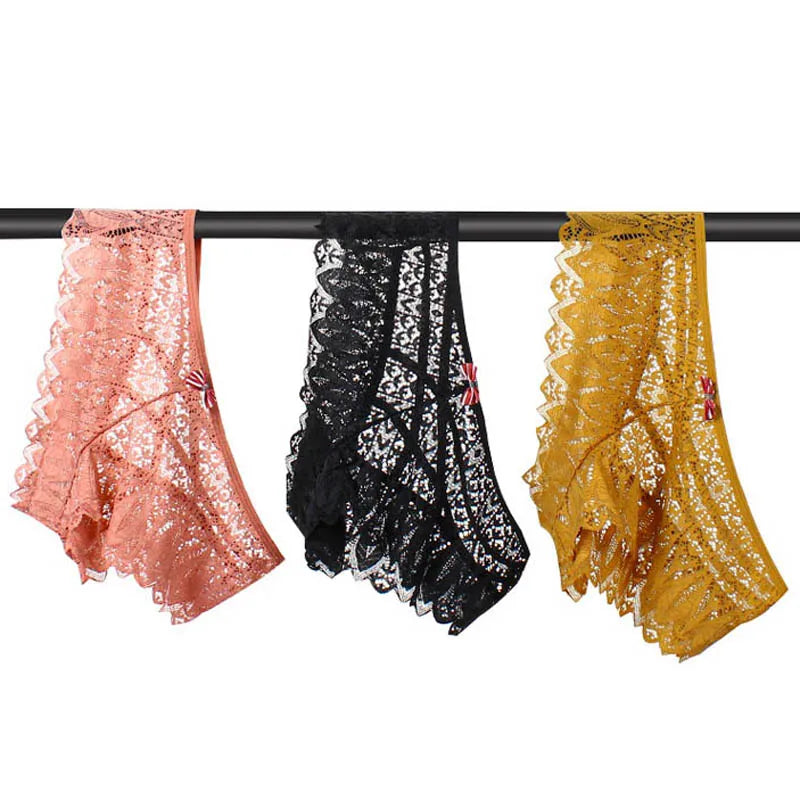 Frauen Spitze Tanga String Höschen Sexy Schlüpfer Slip Dessous Unterwäsche