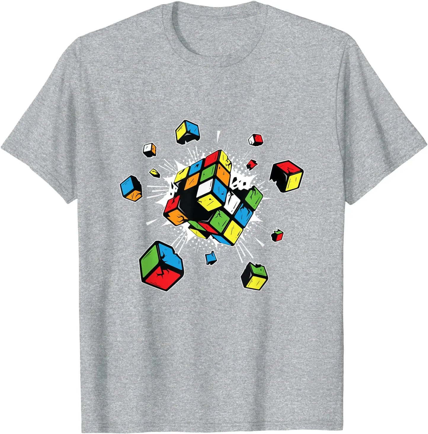 Herren Fashion 80er Vintage 3D T-Shirt Rundhals Unisex Sommer Streetwear Top