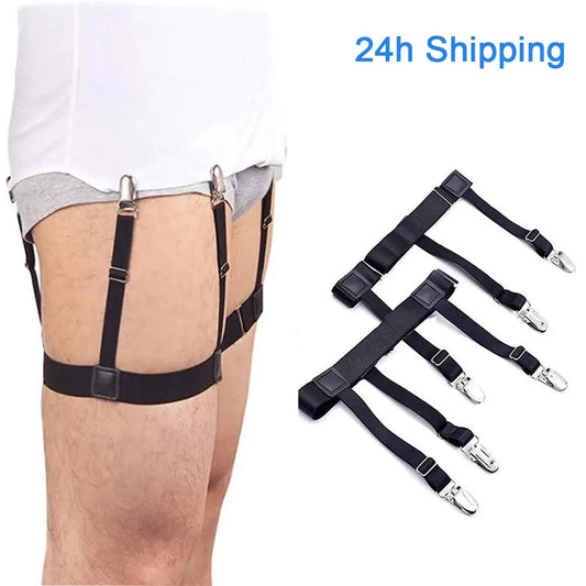 Verstellbarer Hemd halter Hosenträger Bein Hosenträger Hemdhalter