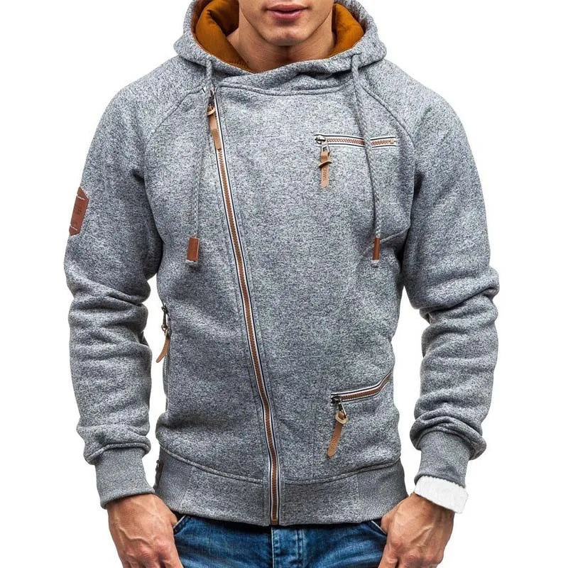 Herren Zipper Kapuzenpullover Sweatjacke Pullover Hoodie Sweatshirt Pulli