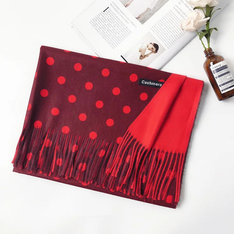 Damen Schal Winterschal Stola Schlauchschal Halstuch Wollschal Strickschal Loop