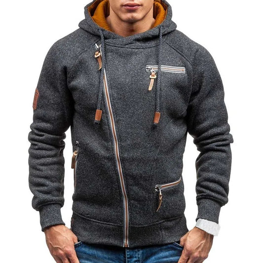 Herren Zipper Kapuzenpullover Sweatjacke Pullover Hoodie Sweatshirt Pulli