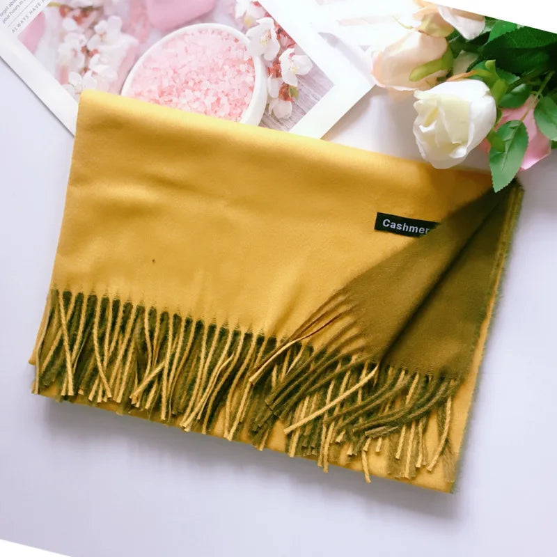 Damen Schal Winterschal Stola Schlauchschal Halstuch Wollschal Strickschal Loop