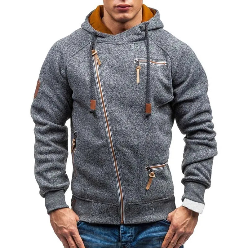 Herren Zipper Kapuzenpullover Sweatjacke Pullover Hoodie Sweatshirt Pulli