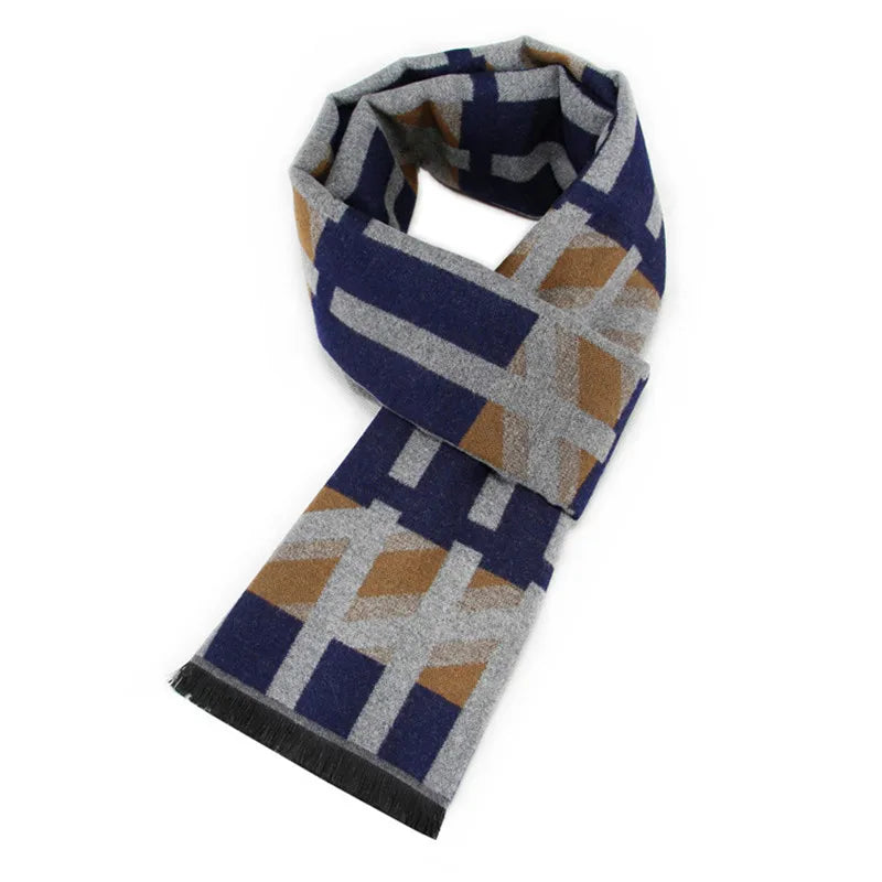 Herren Schal Winterschal Stola Schlauchschal Halstuch Wollschal Strickschal Loop