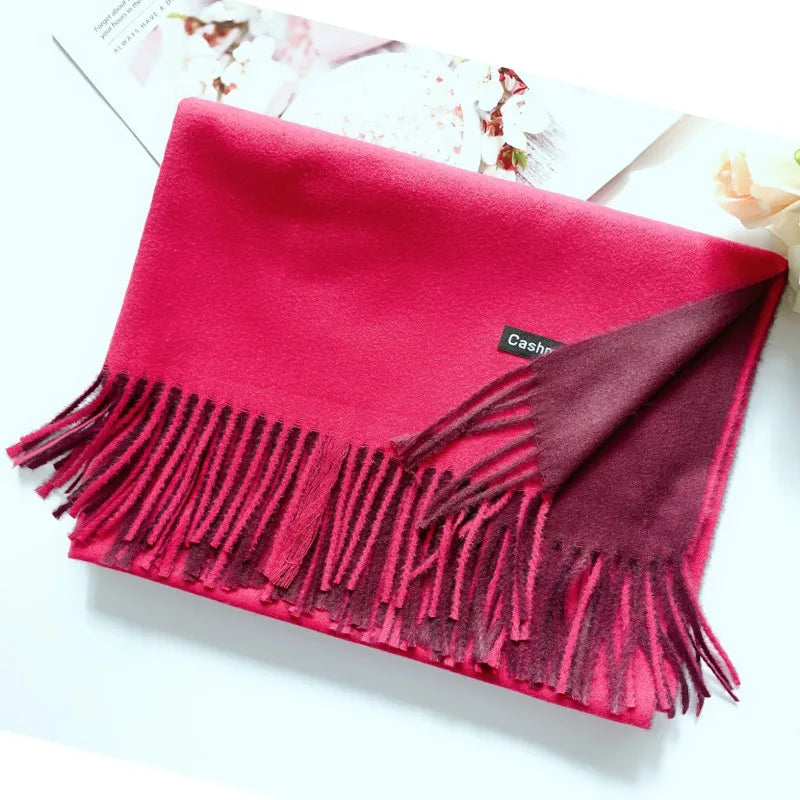 Damen Schal Winterschal Stola Schlauchschal Halstuch Wollschal Strickschal Loop