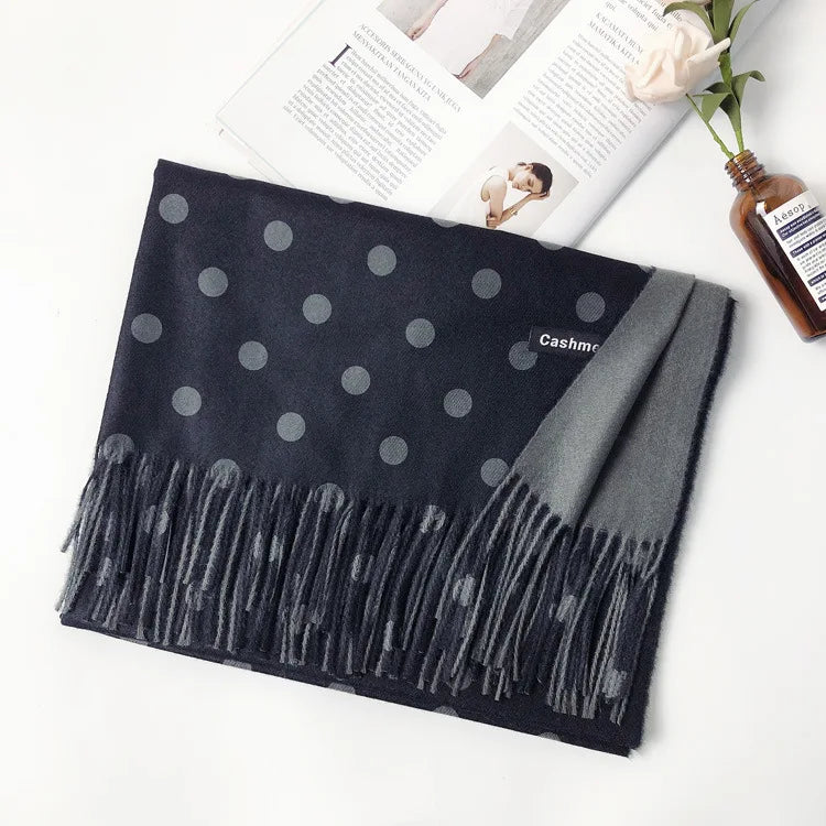 Damen Schal Winterschal Stola Schlauchschal Halstuch Wollschal Strickschal Loop