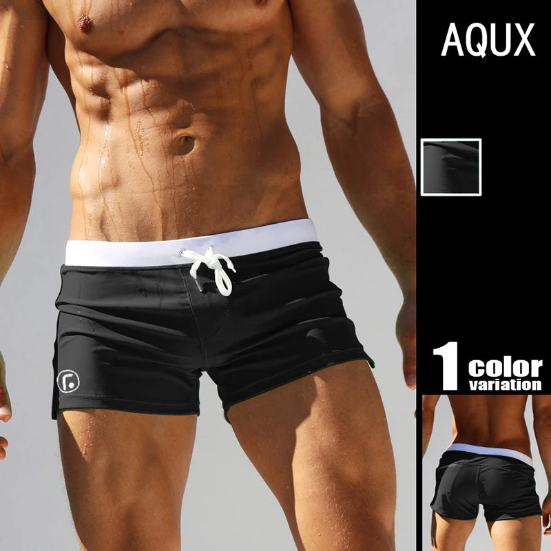 Herren Badehose Badeshort Kurze Hose Shorts Schwimmhose 100% Polyester Bermuda