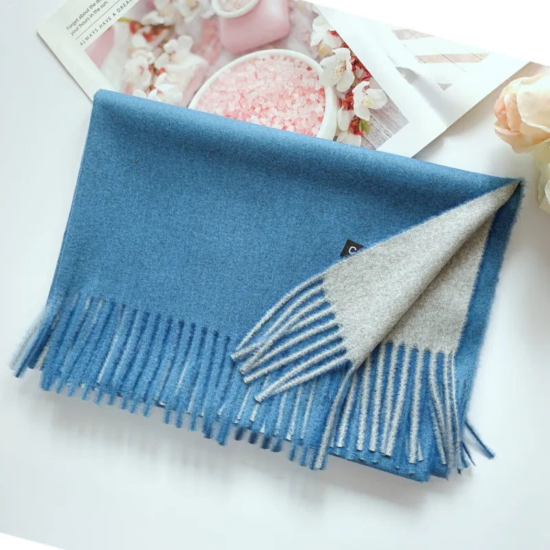 Damen Schal Winterschal Stola Schlauchschal Halstuch Wollschal Strickschal Loop
