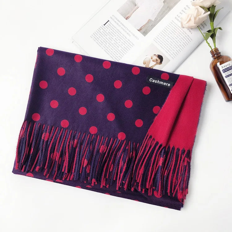 Damen Schal Winterschal Stola Schlauchschal Halstuch Wollschal Strickschal Loop