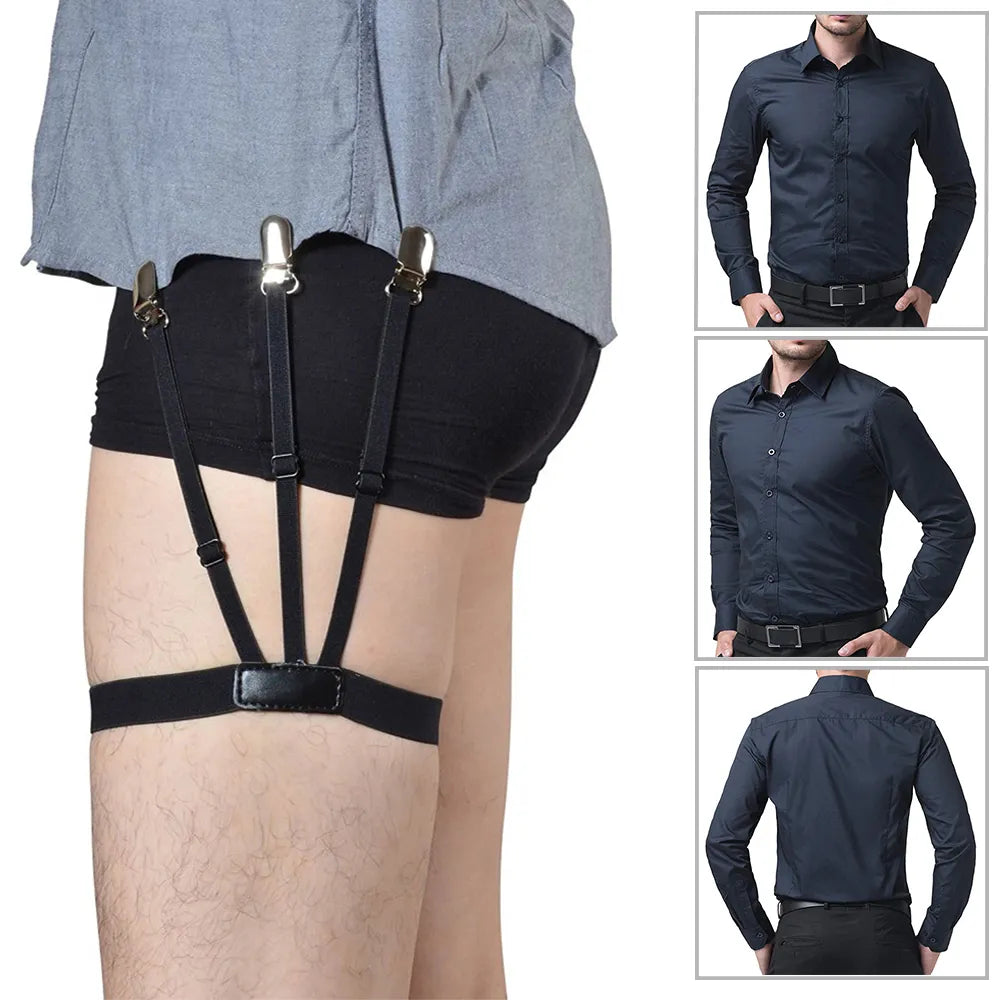 Verstellbarer Hemd halter Hosenträger Bein Hosenträger Hemdhalter