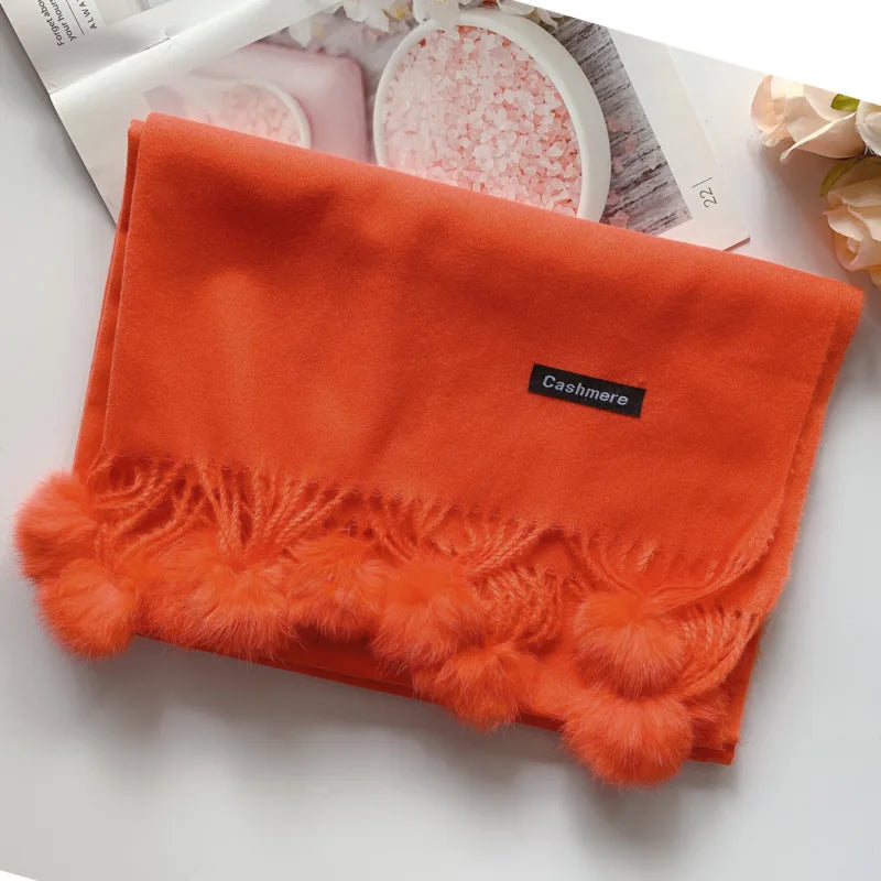Damen Schal Winterschal Stola Schlauchschal Halstuch Wollschal Strickschal Loop