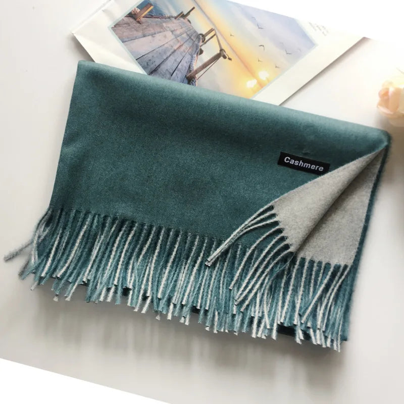 Damen Schal Winterschal Stola Schlauchschal Halstuch Wollschal Strickschal Loop