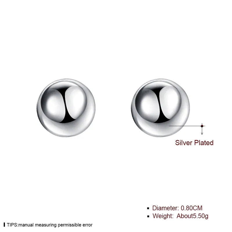 1 Paar Ohrstecker aus 925 sterling Silber Ohrringe Ohrschmuck Zirkonia Creolen