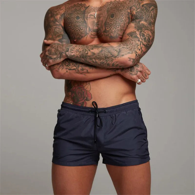 Herren Badehose Badeshort Kurze Hose Shorts Schwimmhose 100% Polyester NEU