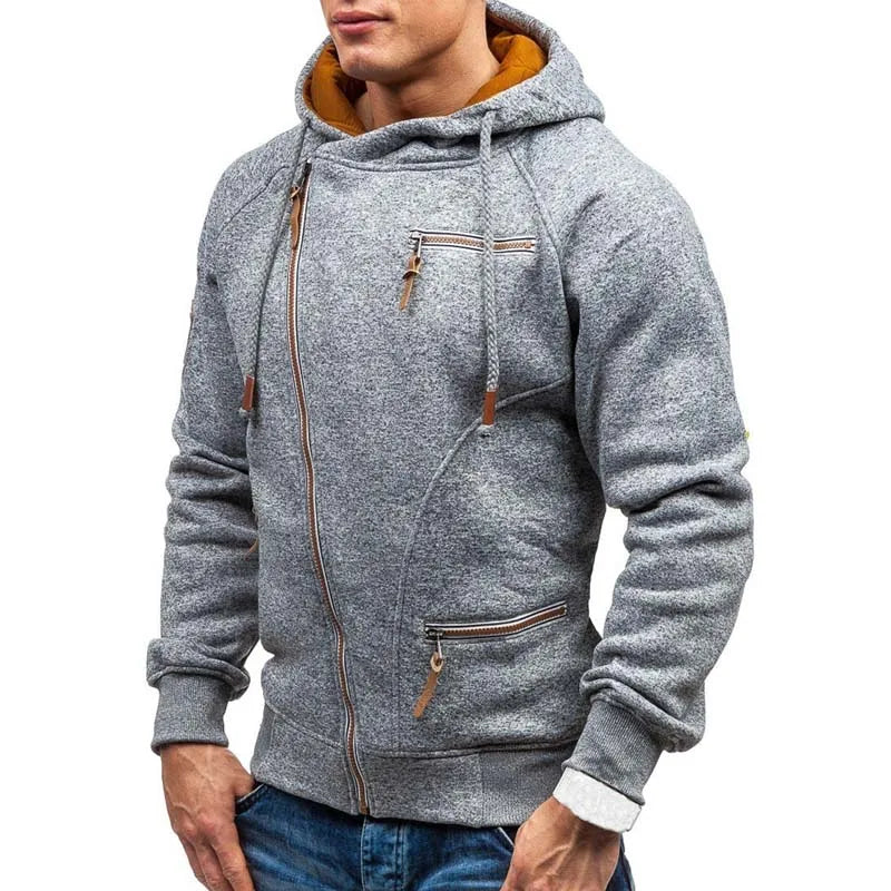 Herren Zipper Kapuzenpullover Sweatjacke Pullover Hoodie Sweatshirt Pulli