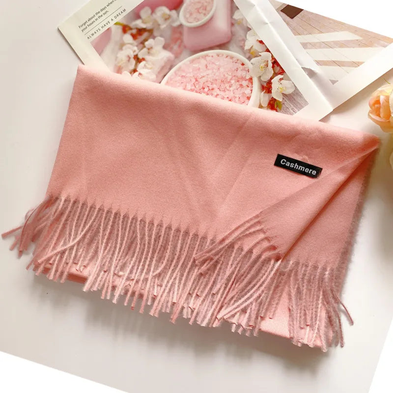 Damen Schal Winterschal Stola Schlauchschal Halstuch Wollschal Strickschal Loop