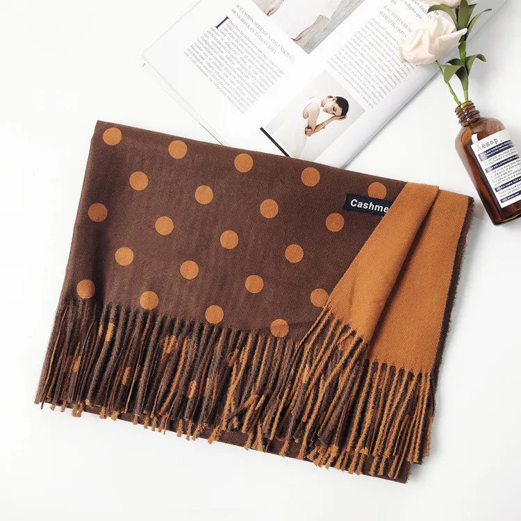Damen Schal Winterschal Stola Schlauchschal Halstuch Wollschal Strickschal Loop