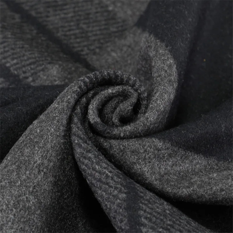 Herren Schal Winterschal Stola Schlauchschal Halstuch Wollschal Strickschal Loop