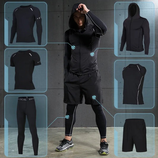 Trainingsanzug Kompressionshose Sporthose Kurzhose Shorts Laufshirts Sportshirt