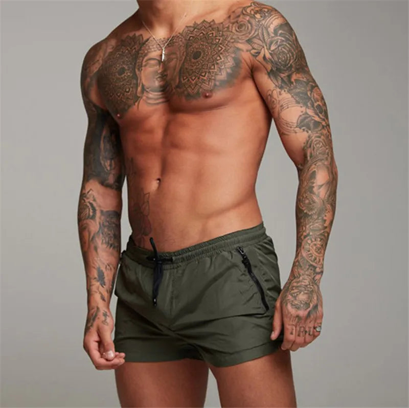 Herren Badehose Badeshort Kurze Hose Shorts Schwimmhose 100% Polyester NEU