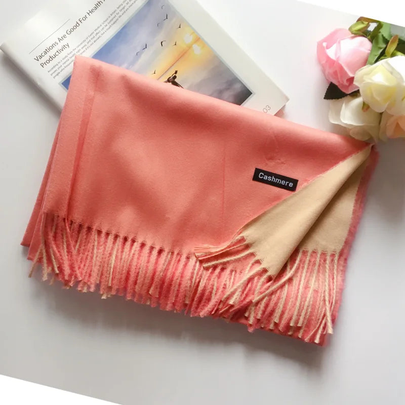 Damen Schal Winterschal Stola Schlauchschal Halstuch Wollschal Strickschal Loop