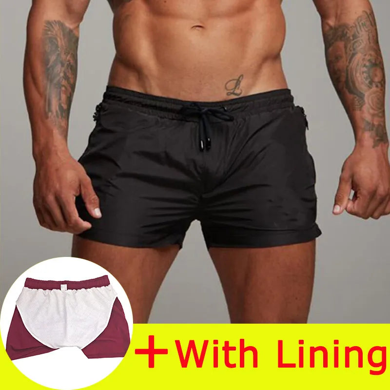 Herren Badehose Badeshort Kurze Hose Shorts Schwimmhose 100% Polyester NEU