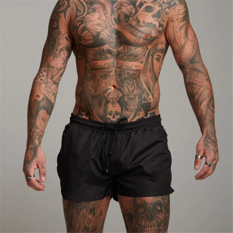Herren Badehose Badeshort Kurze Hose Shorts Schwimmhose 100% Polyester NEU