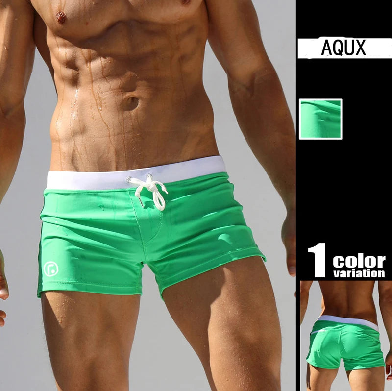 Herren Badehose Badeshort Kurze Hose Shorts Schwimmhose 100% Polyester Bermuda