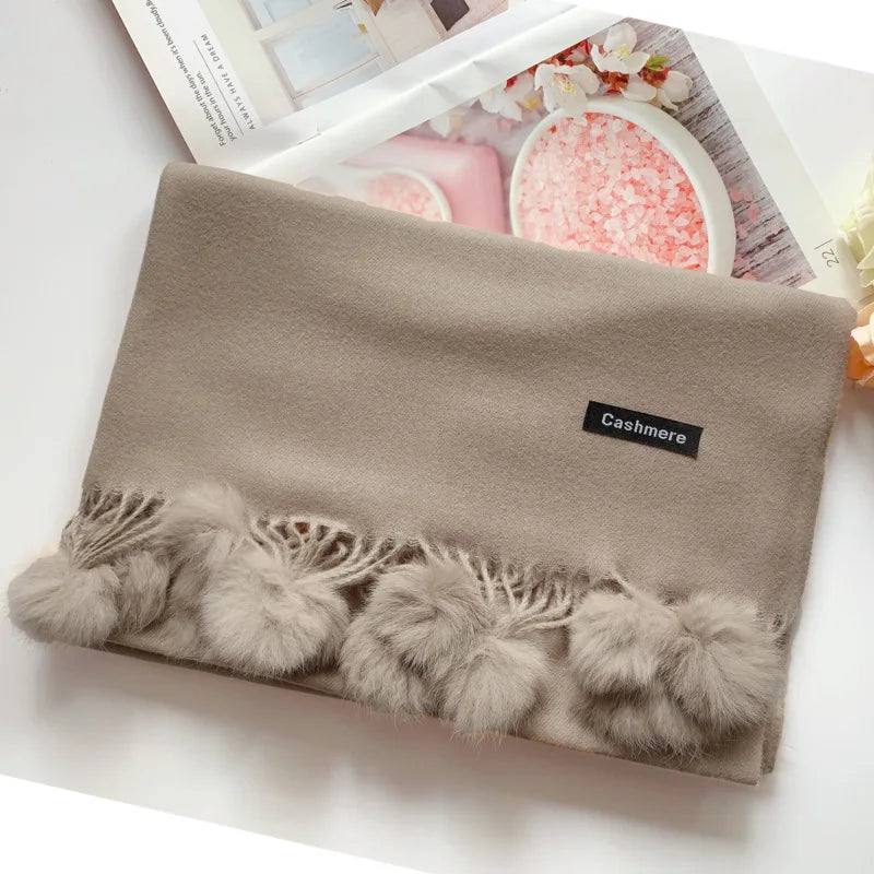 Damen Schal Winterschal Stola Schlauchschal Halstuch Wollschal Strickschal Loop