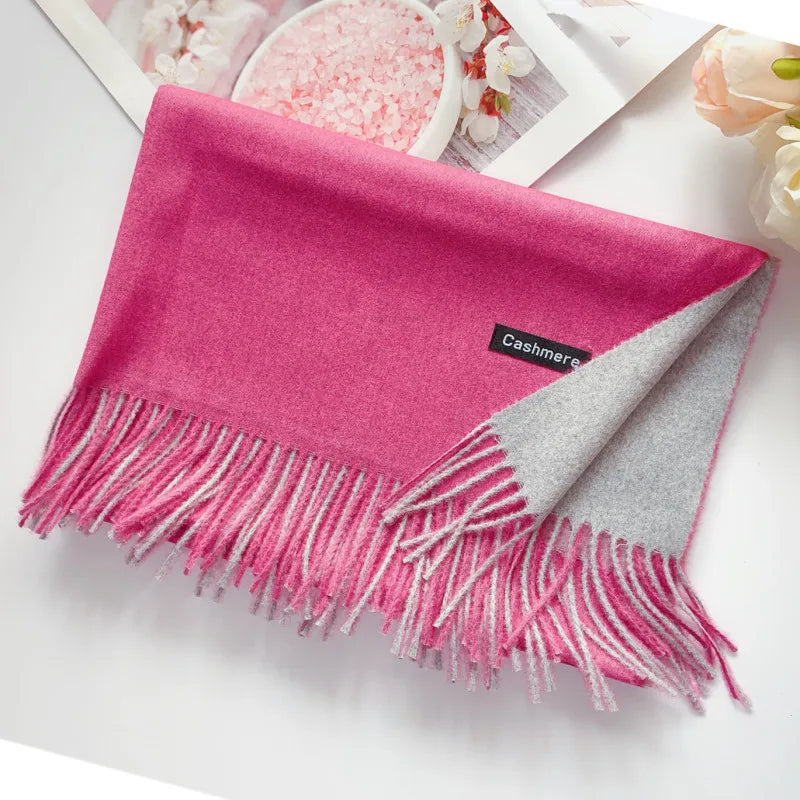 Damen Schal Winterschal Stola Schlauchschal Halstuch Wollschal Strickschal Loop