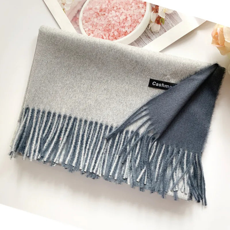 Damen Schal Winterschal Stola Schlauchschal Halstuch Wollschal Strickschal Loop