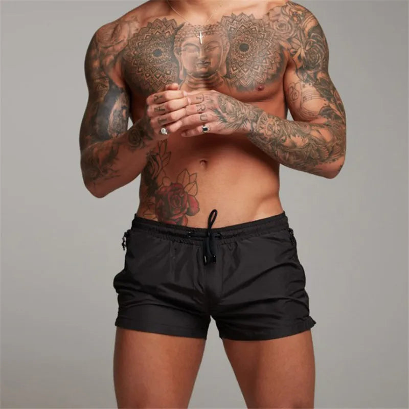 Herren Badehose Badeshort Kurze Hose Shorts Schwimmhose 100% Polyester NEU