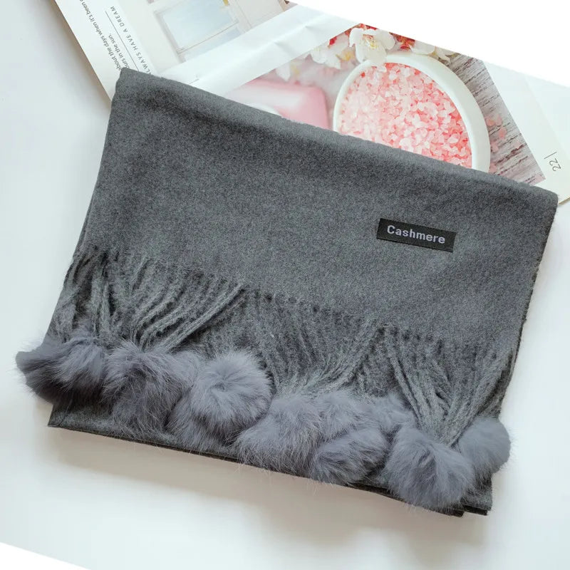 Damen Schal Winterschal Stola Schlauchschal Halstuch Wollschal Strickschal Loop
