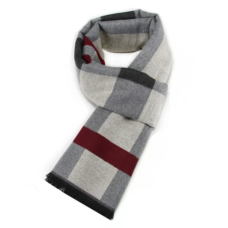 Herren Schal Winterschal Stola Schlauchschal Halstuch Wollschal Strickschal Loop