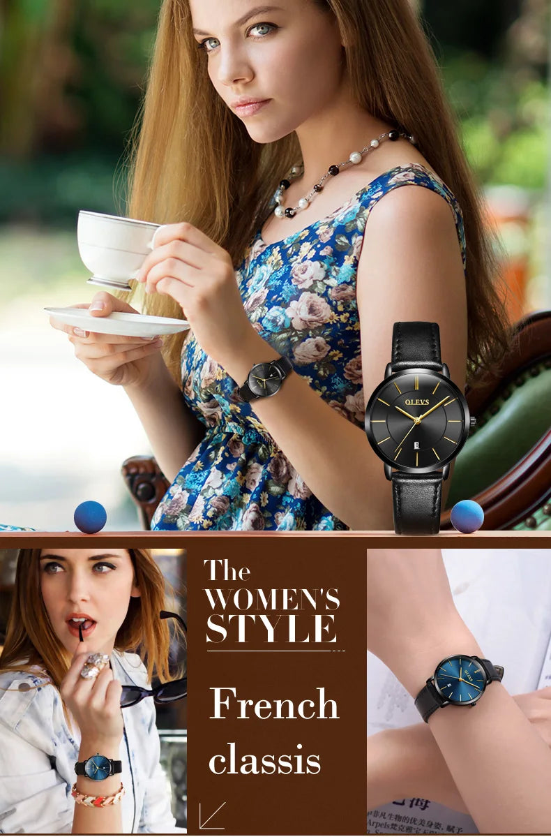 Orologio da Polso Donna Quarzo Quadrante Acciaio Inossidabile Classico Elegante