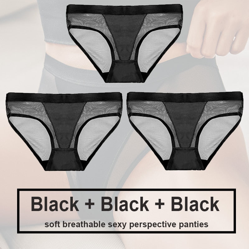 3Stk Frauen Spitze Tanga G-String Höschen Sexy Schlüpfer Slip Dessous Unterwäsche