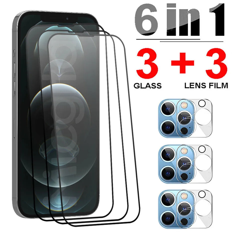 3x Panzerfolie Glas Schutz Folie Full Screen Schutz Für iPhone 13 Displayschutz