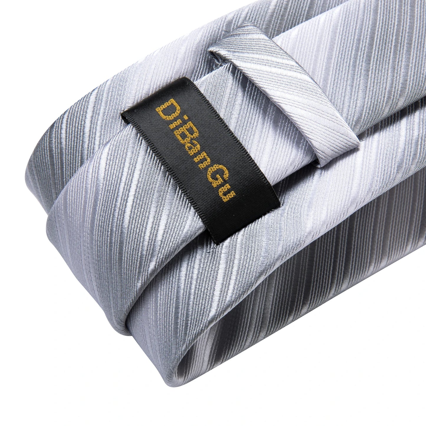 Fashion Seide Krawatte Grau Silber Herren Hochzeit Konfirmation Männer Business