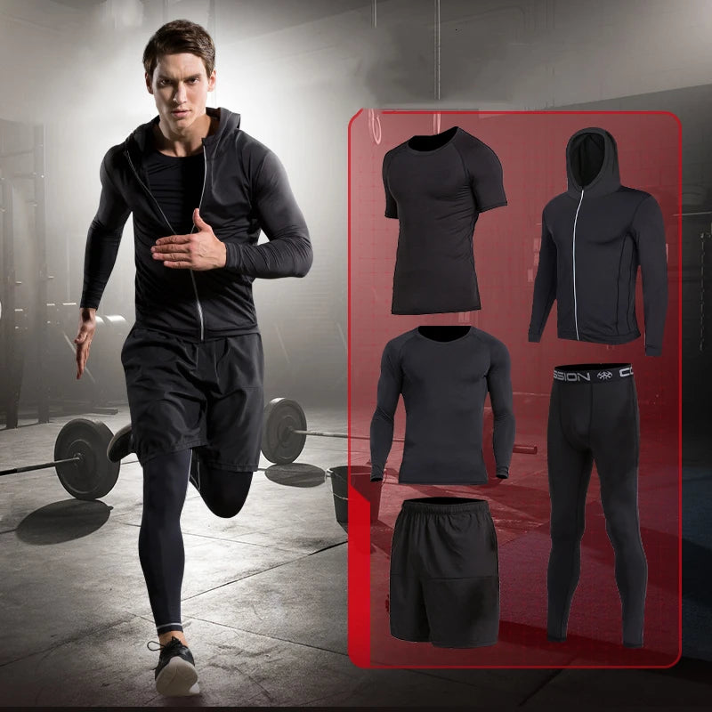 Trainingsanzug Kompressionshose Sporthose Kurzhose Shorts Laufshirts Sportshirt