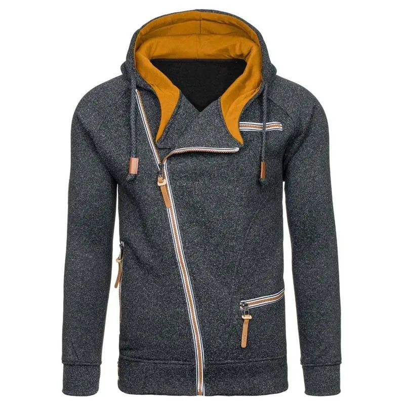 Herren Zipper Kapuzenpullover Sweatjacke Pullover Hoodie Sweatshirt Pulli
